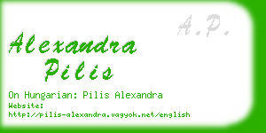 alexandra pilis business card